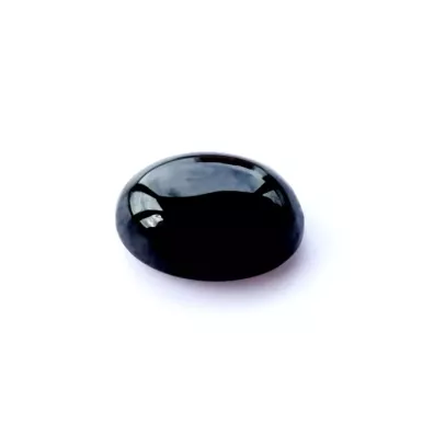 Naturlig svart oval onyx för smycken