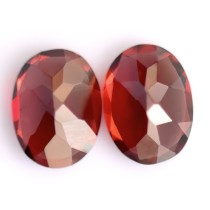 Red Burgundy Garnet  pair for earrings