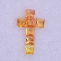 Naturligt safirhänge set