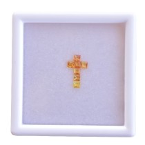 Ensemble pendentif saphir naturel