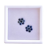 Natural sapphire earrings set