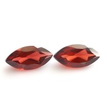 Paire de Grenats Rouge Bourgogne pour boucles d'oreilles