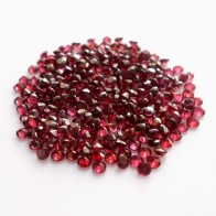 Granat rouge rose rond pour bijoux