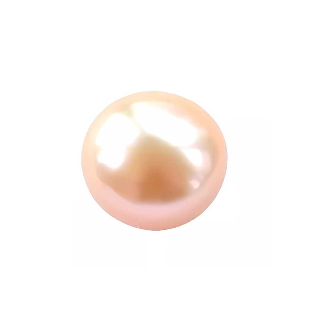 Perle de champagne semi-perforée pour bijoux