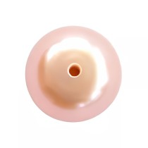 Perle de champagne semi-perforée pour bijoux