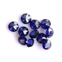 Lot of dark blue sapphires