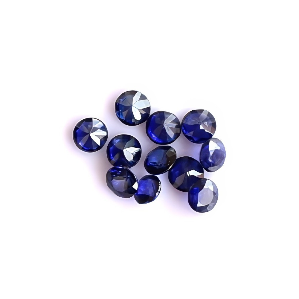 Lot of dark blue sapphires