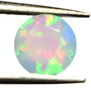 round white opal for earrings