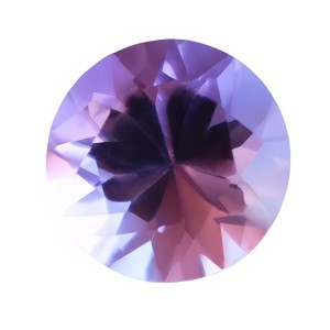 Round purple amethyst for ring
