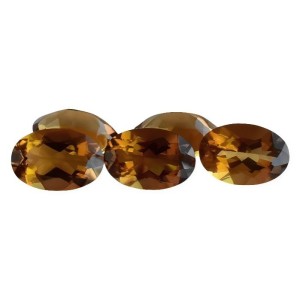 oval brown madeira citrine semiprecious stones for jewelry