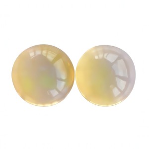 light yellow opal round cabochon cabochon