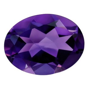 amethyst violet oval
