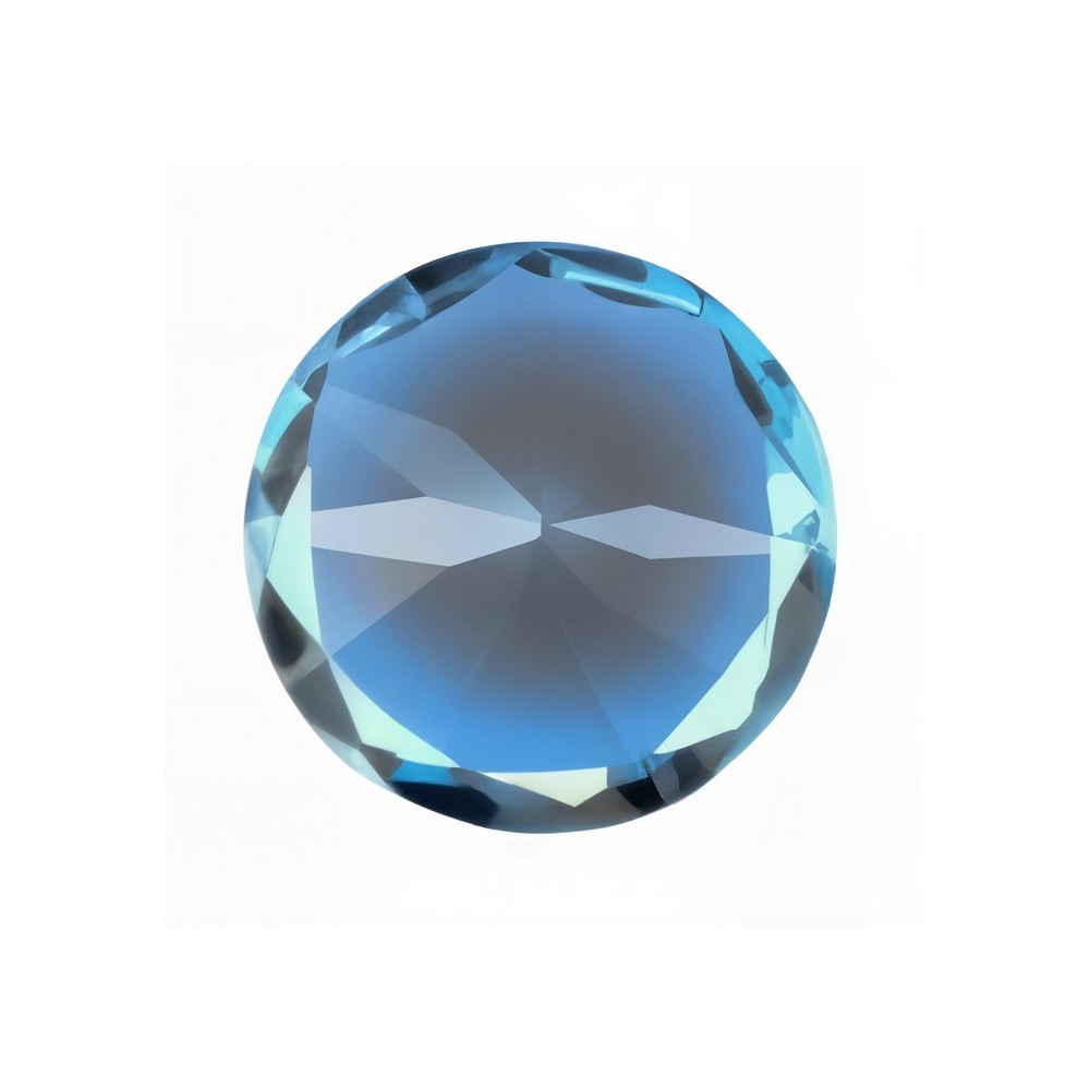 topaz albastru rotund pentru bijuterii