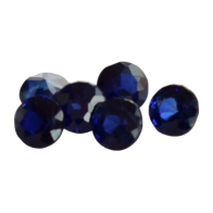 Beaucoup de saphirs bleu foncé