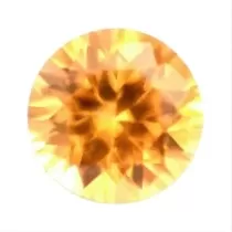 Pietre Pretioase - Safir galben rotund pentru bijuterii