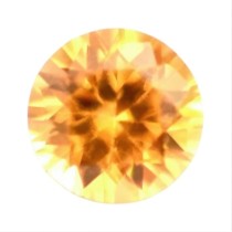 Pierres précieuses - Saphir jaune rond pour bijoux