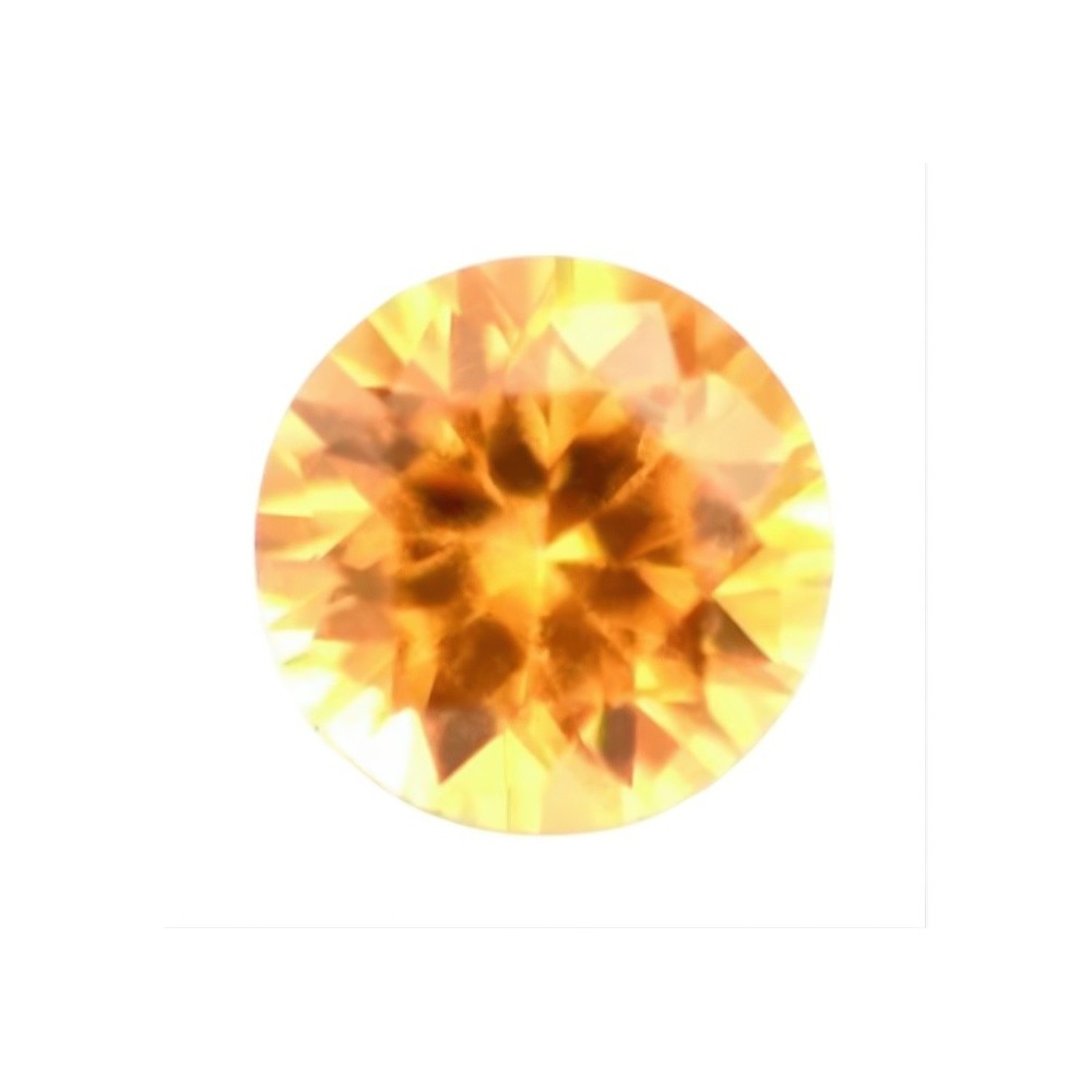 Pierres précieuses - Saphir jaune rond pour bijoux