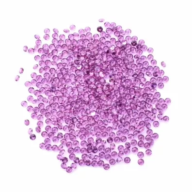 Natural pink-violet garnet for jewelry