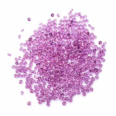 Natural rose garnet for jewelry