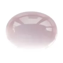 Natural oval pink quartz for jewelry