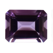 Ametiste rectangulaire non monté pour des bijoux d'exception