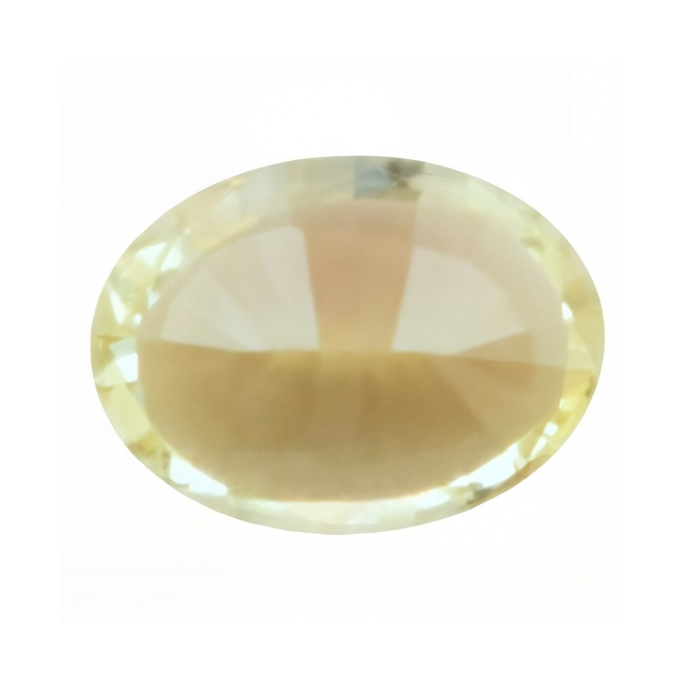 Crisoberil galben verde oval