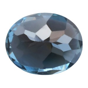 topaz albastru oval