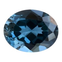 topaz albastru oval