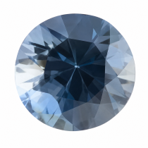 safir albastru rotund