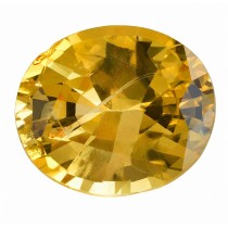 safir galben oval