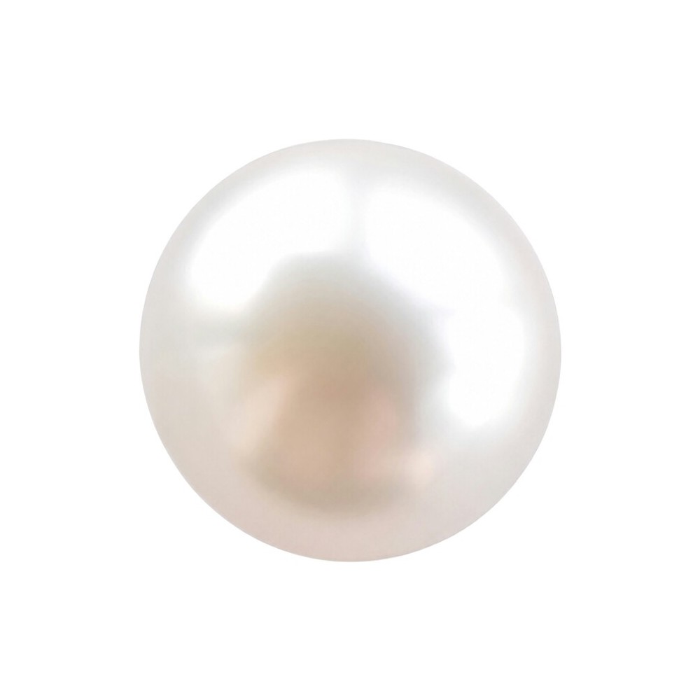 perla alba rotunda semiperforata tip buton