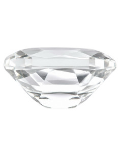 oval white topaz