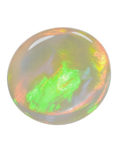 Opal Alb Galben rotund caboson