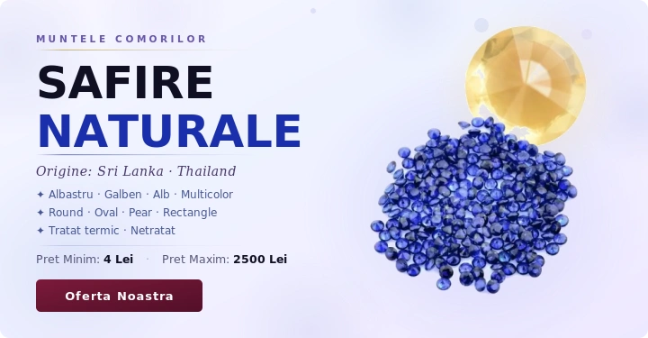 pret safire naturale bijuterii